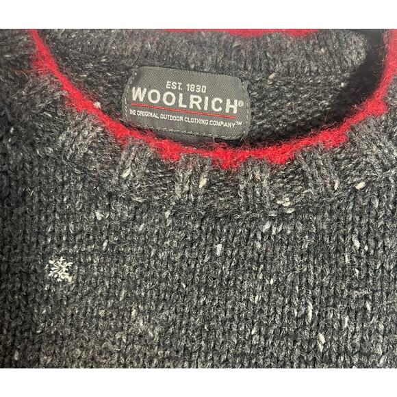 Woolrich Gray Cardinal VA Bird Embroidered Ramie Wool Women's Size Small R1 - Picture 2 of 9